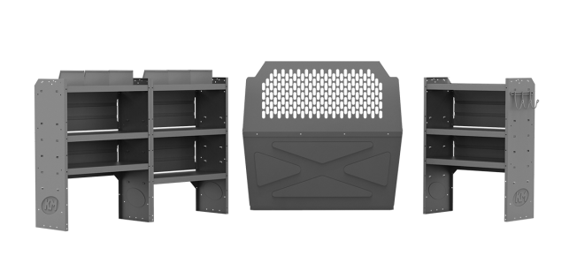 Deluxe Commercial Shelving Package for RAM ProMaster City