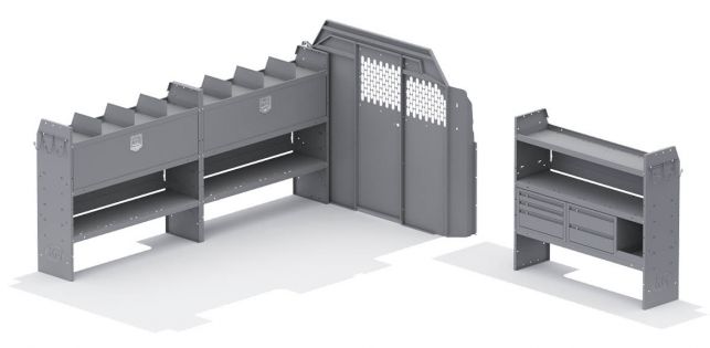 General Service Shelving Package for Ford Transit - 148-in WB - Low Roof