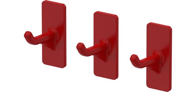 Peg Board - Single Hook - Pack Of 3