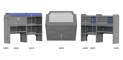 General Service Shelving Package for RAM ProMaster City
