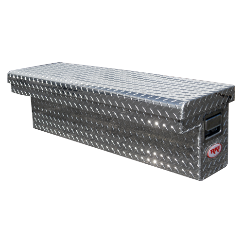 RKI 43-in Side Mount Truck Tool Box S-Series Single Lid Low Profile - Aluminum - 43SLPA