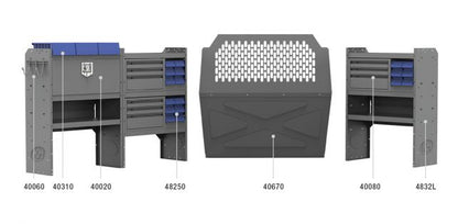 Plumbing Shelving Package for Ford Transit Connect