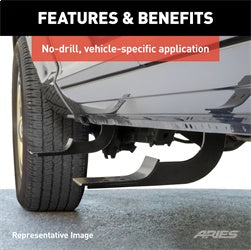 ARIES Mounting Brackets for 6-in Oval Side Bars for Ford F-250/F-350/F-450 Super Duty (1999-2016) - 4507