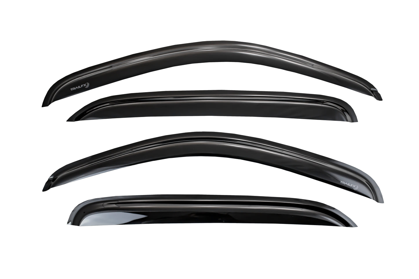 TrailFX Rainguard Window Deflector Smoke Acrylic For Toyota Tacoma - 4768H