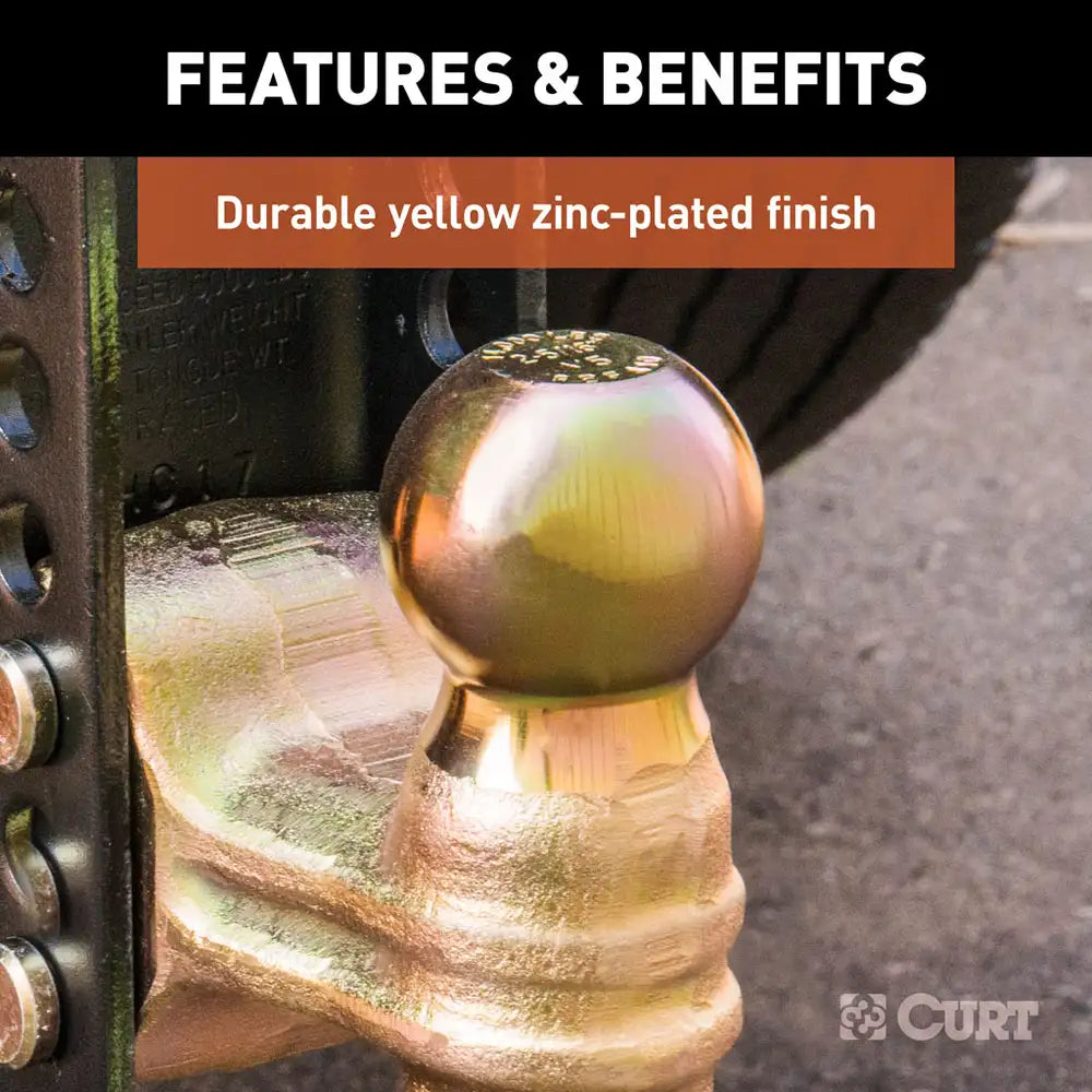 ADJUSTABLE CHANNEL MOUNT WITH DUAL BALL (2" SHANK, 14,000 LBS., 6" DROP)