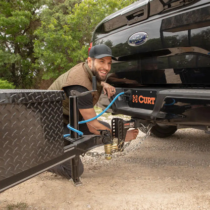ADJUSTABLE CHANNEL MOUNT WITH DUAL BALL (2" SHANK, 14,000 LBS., 6" DROP)