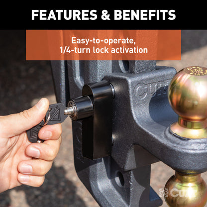 CURT Rebellion XD Tongue and Hitch Lock Set - 45932