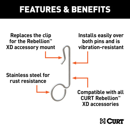CURT Replacement Rebellion XD Accessory Mount Clip - 45960