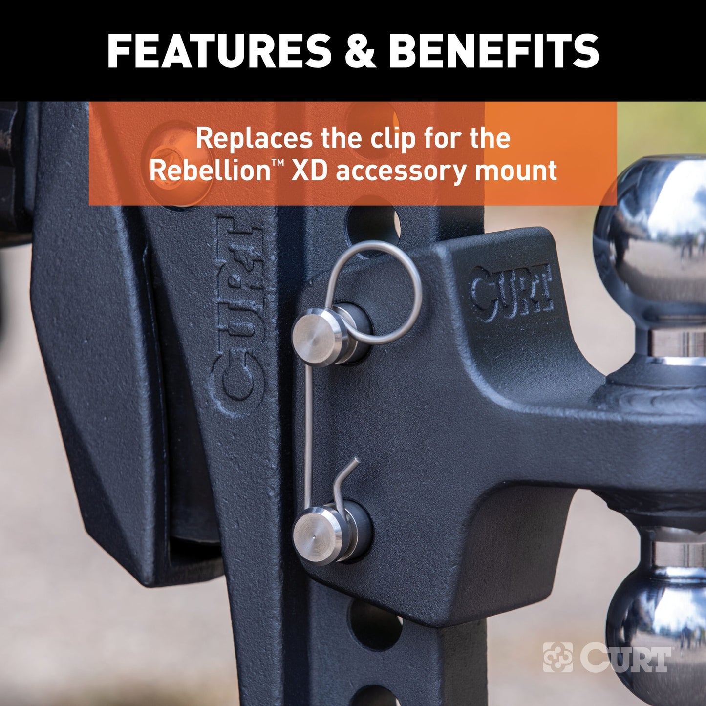 CURT Replacement Rebellion XD Accessory Mount Clip - 45960