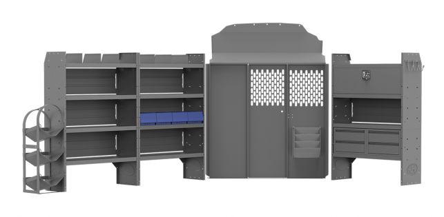 HVAC Shelving Package for Nissan NV - High Roof