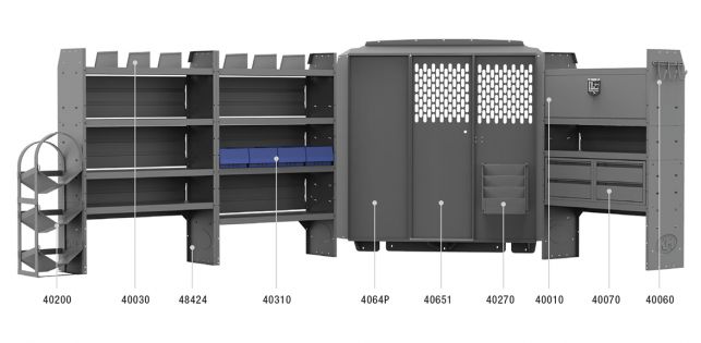 HVAC Shelving Package for RAM ProMaster - 136-in WB