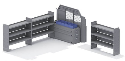 EZ All Trades Shelving Package for Ford Transit - 148-in WB - Low Roof