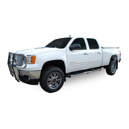 Luverne Regal 7 Polished Stainless 88" Oval Side Steps (No Brackets)