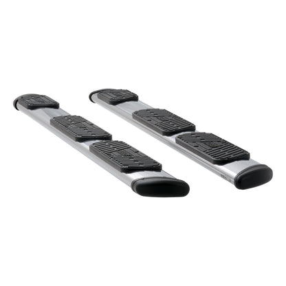 Luverne Regal 7 Polished Stainless 101" Oval W2W Steps, Select Ford F-150 Ext, 6'6" Bed