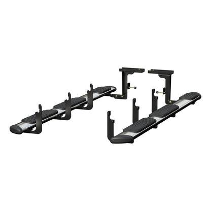 Luverne Regal 7 Polished Stainless 101" Oval W2W Steps, Select Ford F-250, F-350, F-450