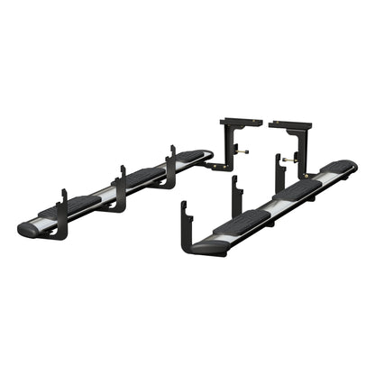 Luverne Regal 7 Polished Stainless 108" Oval W2W Steps, Select Ford F-250, F-350, F-450