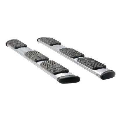 Luverne Regal 7 Polished Stainless 113" Oval W2W Steps, Select Ford F-150 Ext, 8' Bed