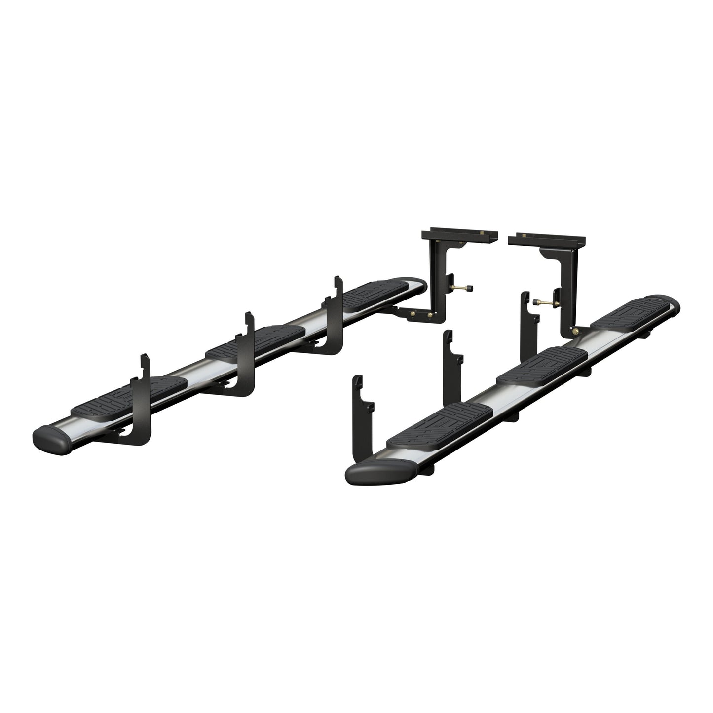 Luverne Regal 7 Polished Stainless 125" Oval W2W Steps, Select Ford F-250, F-350, F-450