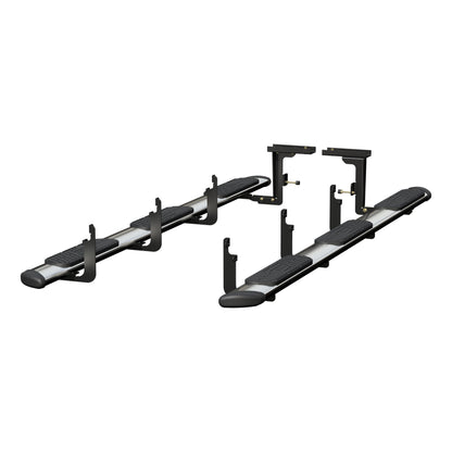 Luverne Regal 7 Polished Stainless 125" Oval W2W Steps, Select Ford F-250, F-350, F-450