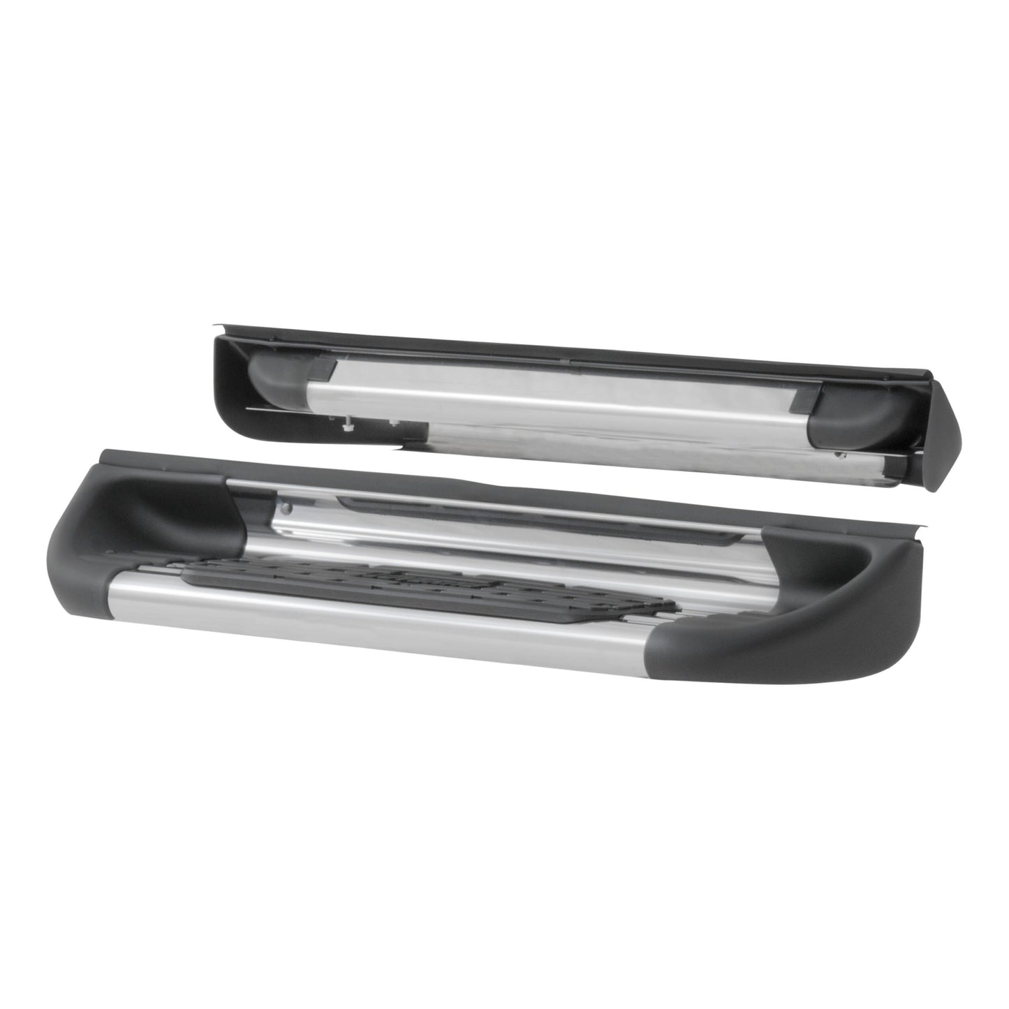 Luverne Polished Stainless Steel Side Entry Step Box Extensions, Select Dodge, Ram