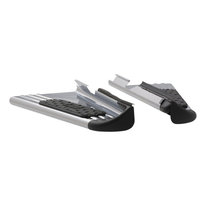 Luverne Polished Stainless Steel Side Entry Step Box Extensions, Select Silverado, Sierra