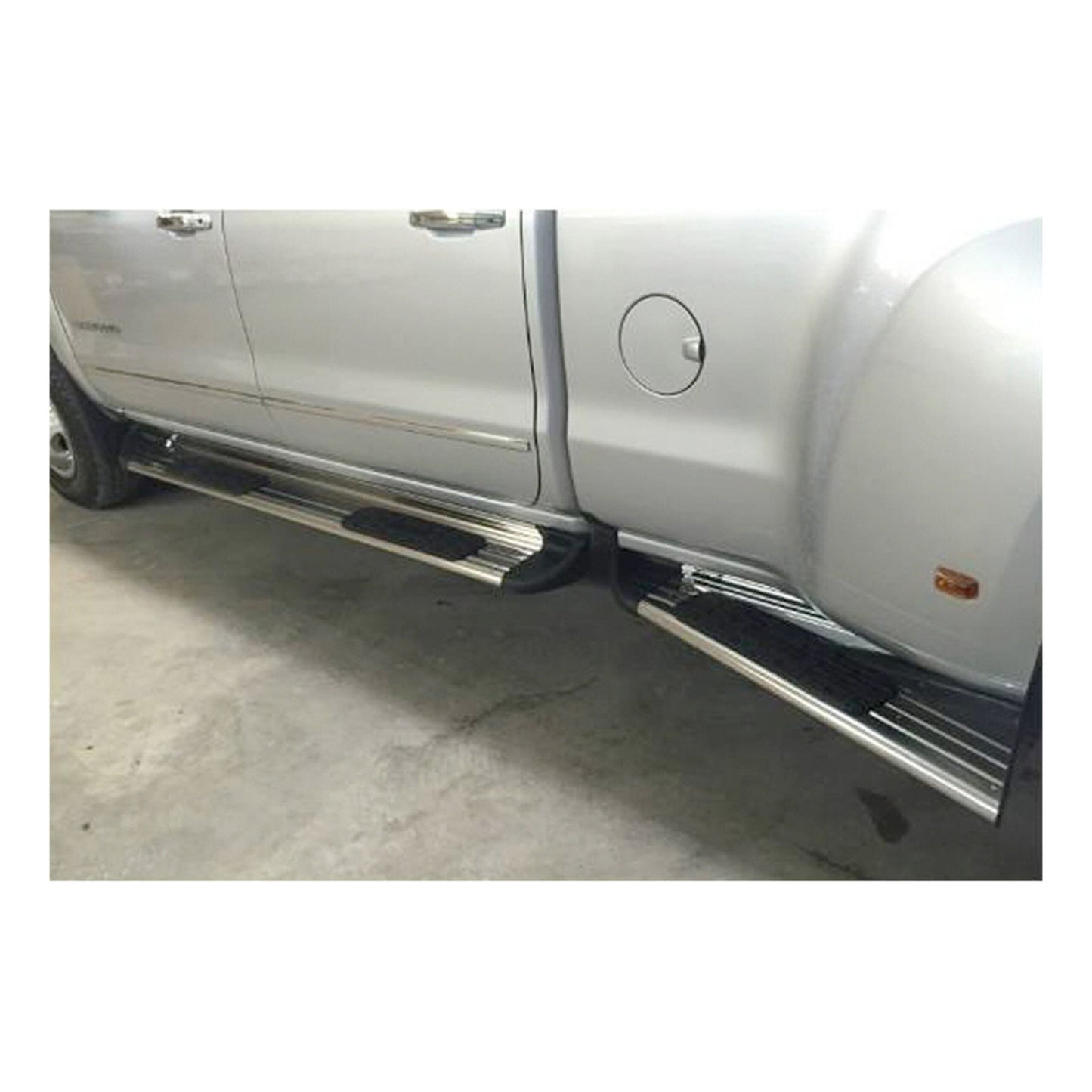 Luverne Polished Stainless Steel Side Entry Step Box Extensions, Select Silverado, Sierra