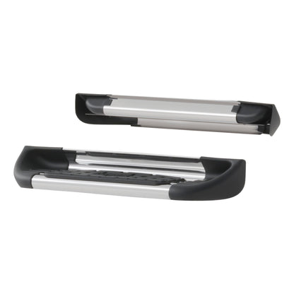 Luverne Polish Stainless Steel Side Entry Step Box Extensions, Select Silverado, Sierra