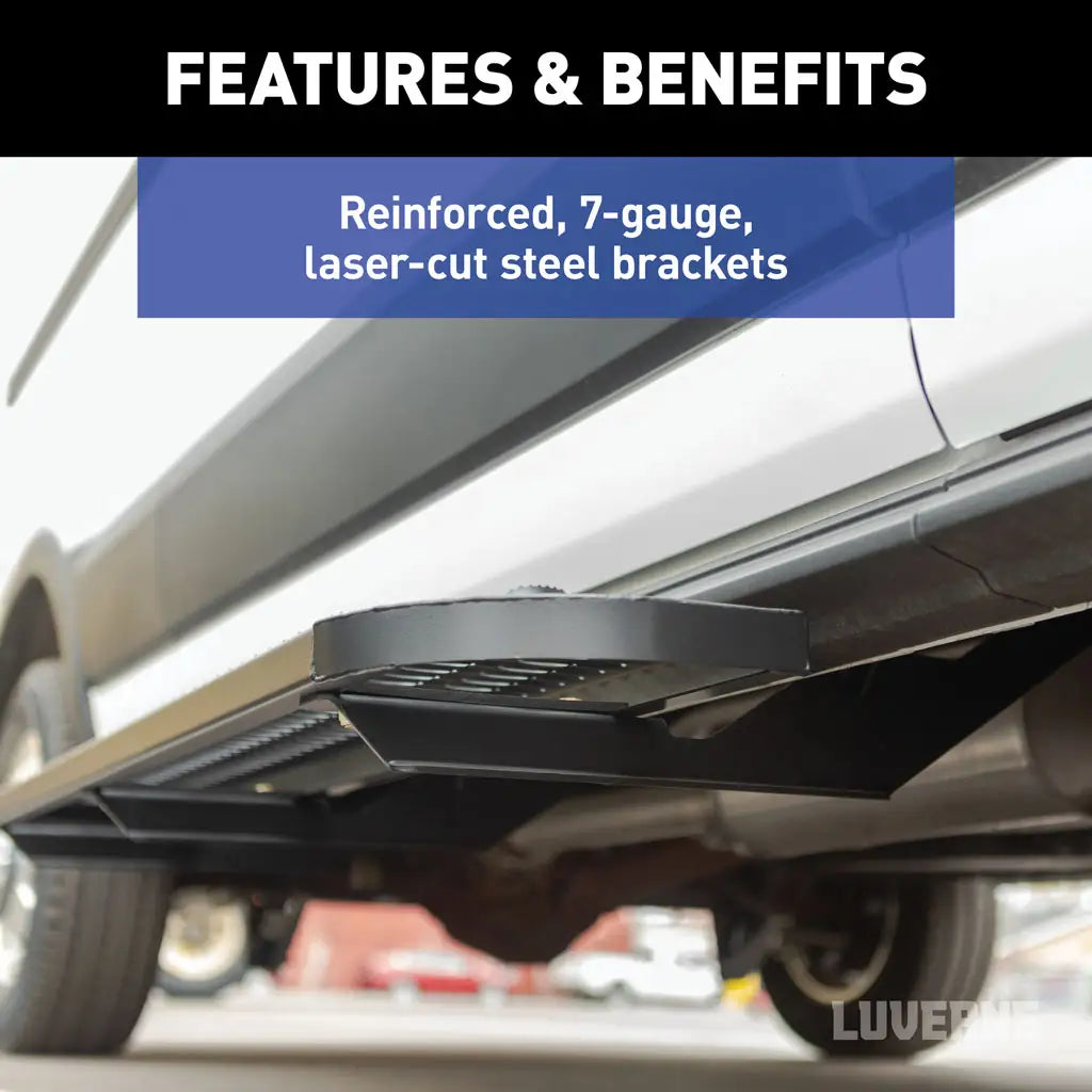 Grip Step XL 9.5" x 54" Steel Passenger Running Board for Mercedes Sprinter (2019-2026)