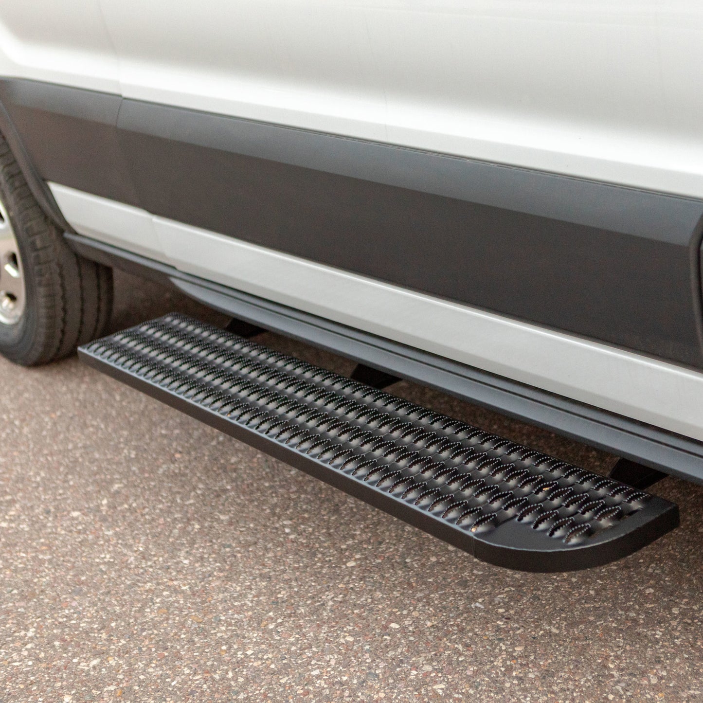 Luverne Grip Step XL 9-1/2" x 54" Steel Passenger Board Fleet Kit, Select Ford Transit