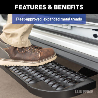Grip Step XL 9-1/2" X 54" Steel Passenger Running Board for Ford E-Transit