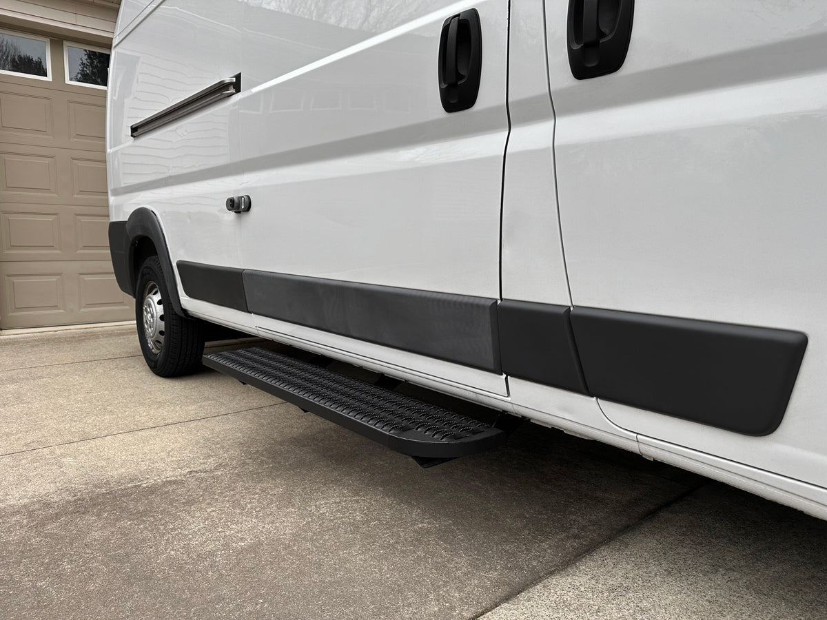 Luverne Grip Step XL Mounting Brackets For Ram ProMaster - Heavy-Duty Black Steel Fit 1500/2500/3500 Models