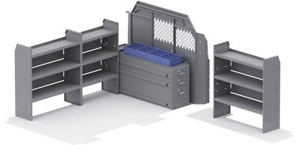 EZ All Trades Shelving Package for Ford Transit - 130-in WB - Low Roof