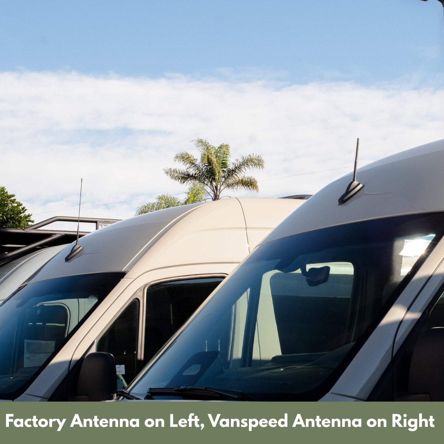 Vanspeed Short Antenna Replacement for Mercedes Sprinter 144/170 (2019+) - VNSPD-090