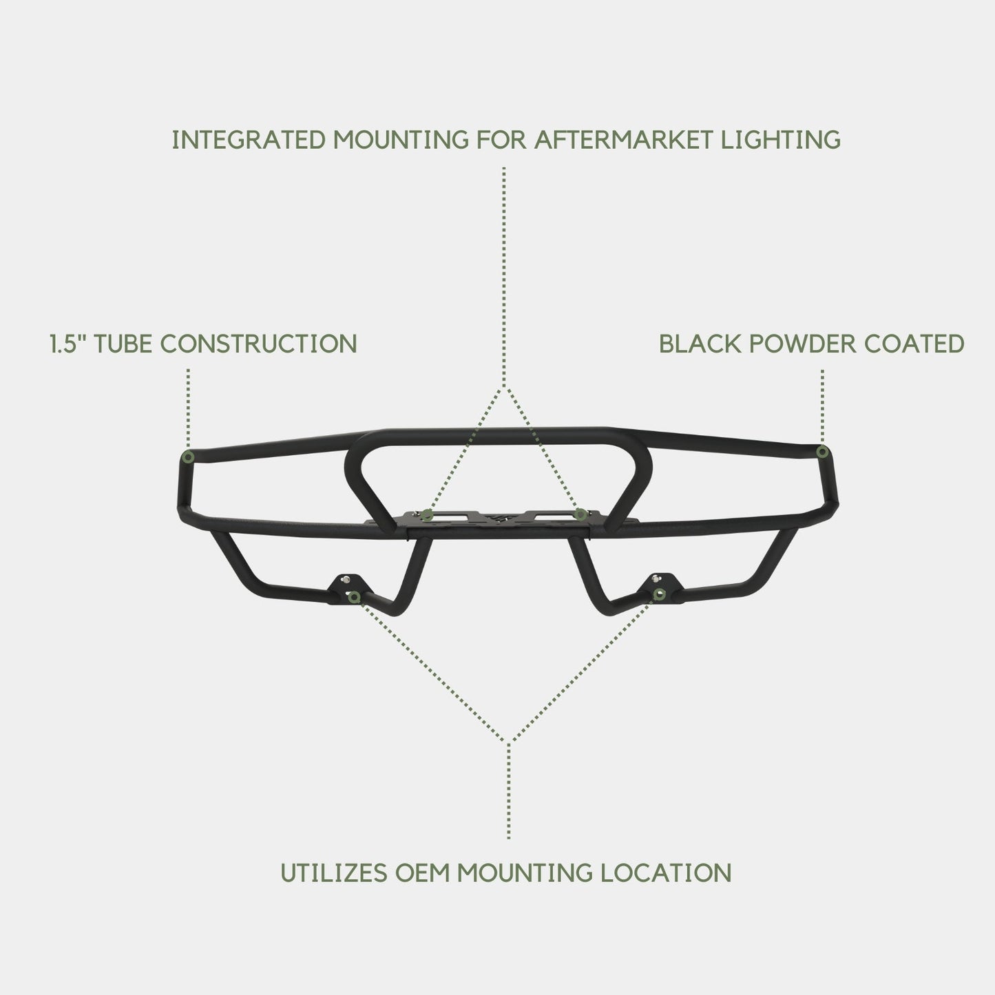 Vanspeed Baja Front Bumper - 4WD for Mercedes Sprinter 144/170 (2019+) - VNSPD-008