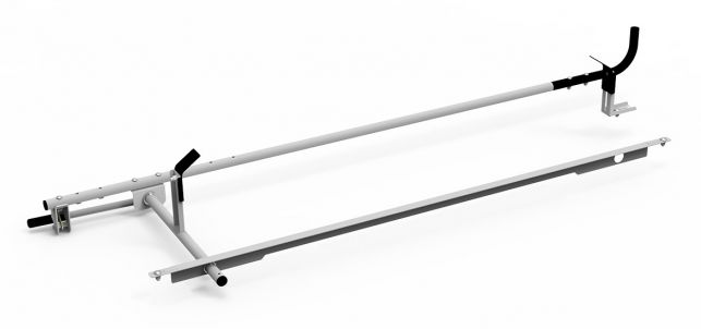 Combo HD Aluminum Ladder Rack Kit - Drop Down / Clamp & Lock - 6.5' Most Commercial Caps
