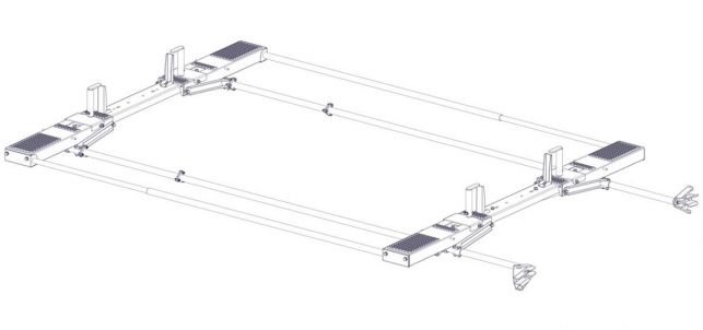 Drop-Down Ladder Rack Kit for RAM ProMaster - Standard Roof