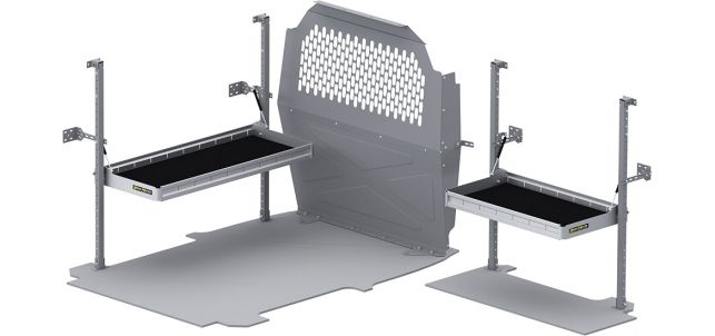 Folding Shelves Package for Nissan NV200 & Chevy City Express