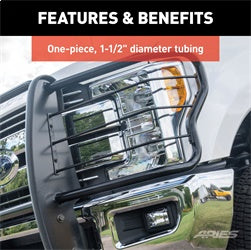 ARIES 1.5-in Black Steel Grille Guard for Dodge/RAM 2500/3500 Crew Cab (2010-2018) - 5056