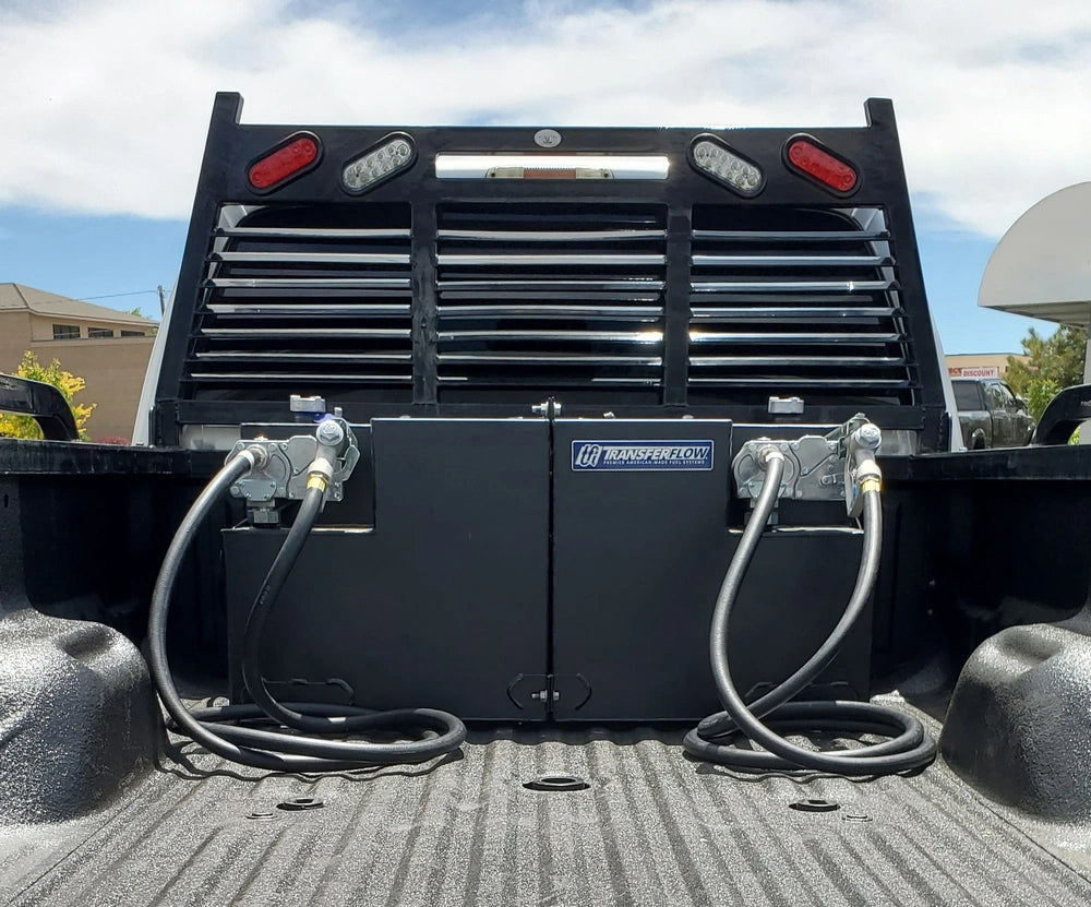 Transfer Flow 50/50-Gallon Split Steel Transfer Tank With Pumps - 0800113244