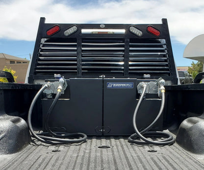 Transfer Flow 50/50-Gallon Split Steel Transfer Tank With Pumps - 0800113244