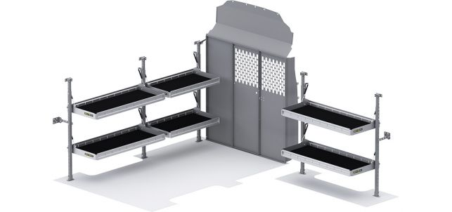 Folding Shelves Package for Nissan NV - High Roof
