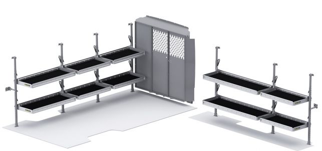Folding Shelves Package for RAM ProMaster - 159-in WB (Ext)