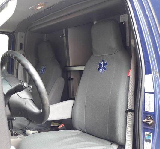 Front Bucket Seat Covers for Ford E-Series Cargo Van (2009-2021)