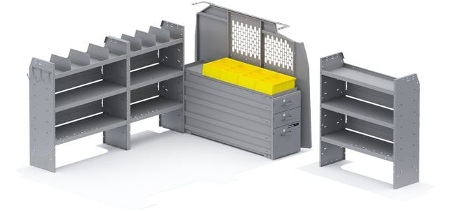 Holman Heavy Duty Drawers Van Package - Chevy/GMC Express/Savana 135-in WB - 52GMS