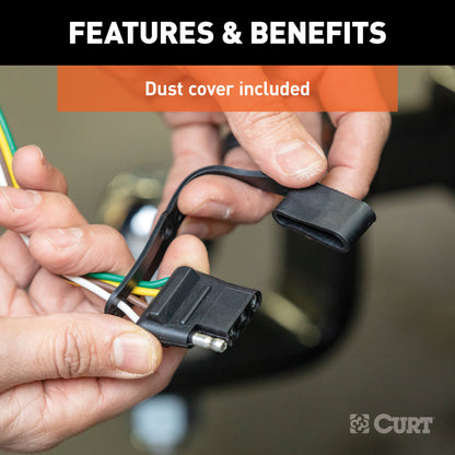 CURT Custom 4-Flat, Select Express, Savana 1500, 2500, 3500, OEM Tow Package Required - 55240