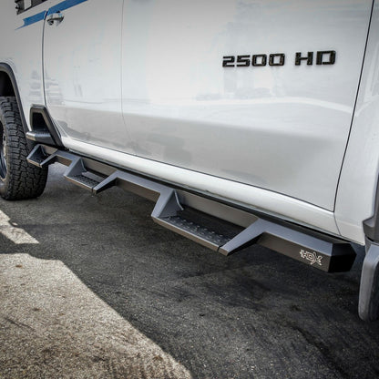 Westin HDX Drop Wheel-to-Wheel Nerf Step Bars for Chevrolet Silverado / GMC Sierra trucks (2020-2026) - 56-534765