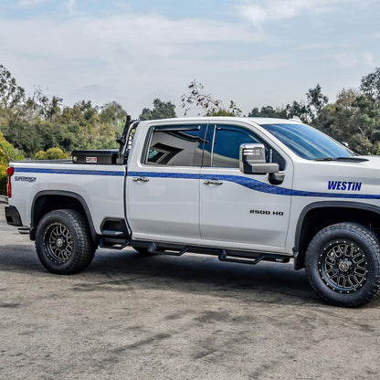 Westin HDX Drop Wheel-to-Wheel Nerf Step Bars for Chevrolet Silverado / GMC Sierra trucks (2020-2026) - 56-534765