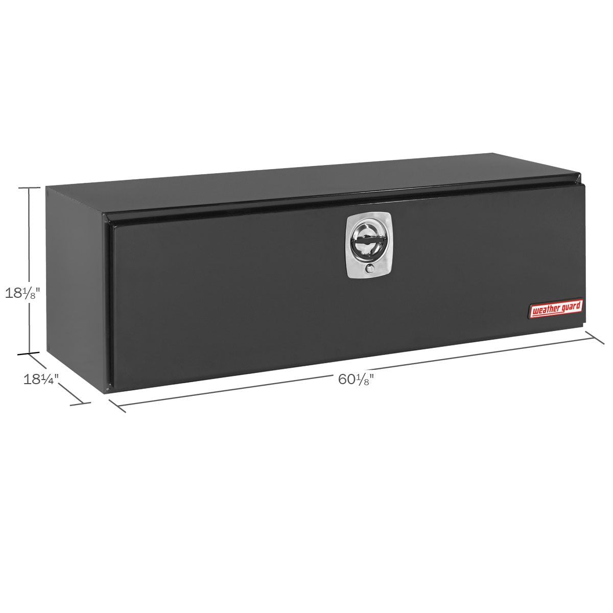Weather Guard Steel Underbody Box - 60-in x 18-in x 18-in - Gloss Black - 560-5-02
