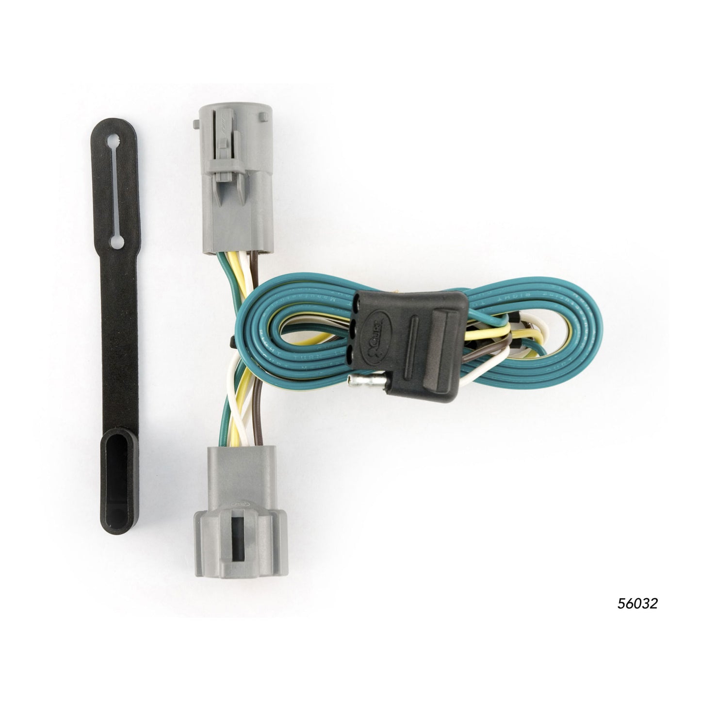 CURT Custom Wiring Harness, 4-Way Flat Output, Select Ford F-250, F-350 Super Duty - 56032