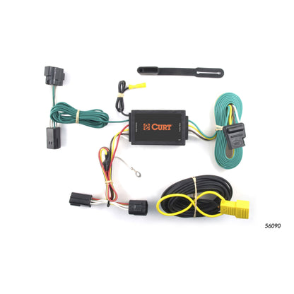 CURT Custom Wiring Harness, 4-Way Flat Output, Select Ford Transit Connect - 56090